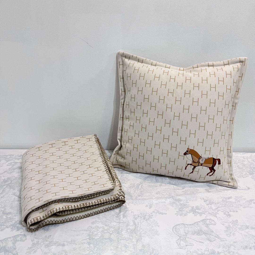 에르메스 블랭킷,쿠션커버