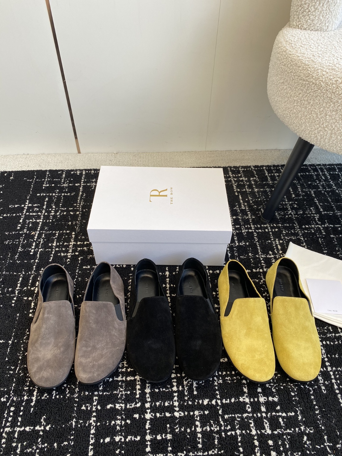 더로우 플랫슈즈