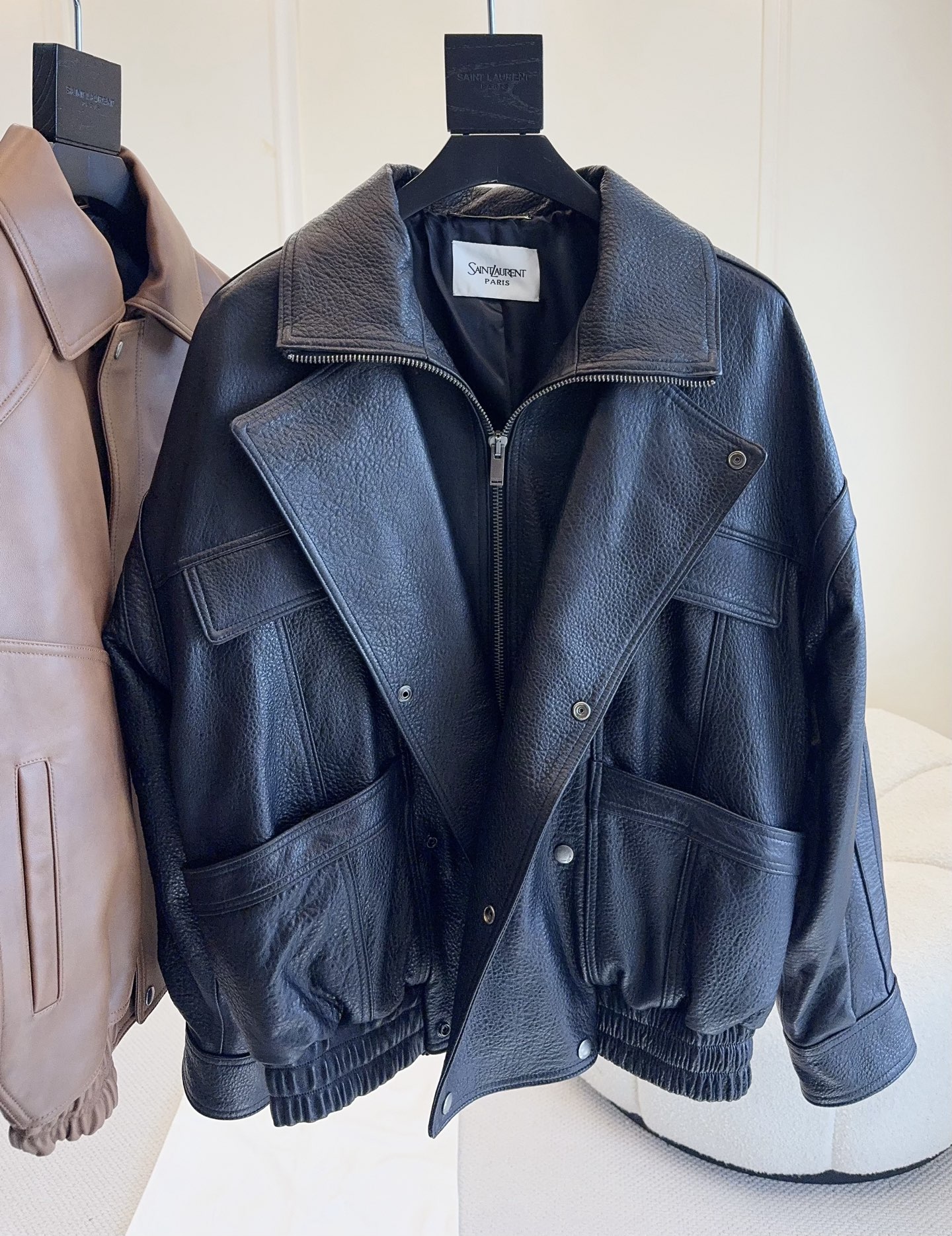 생로랑 가죽자켓