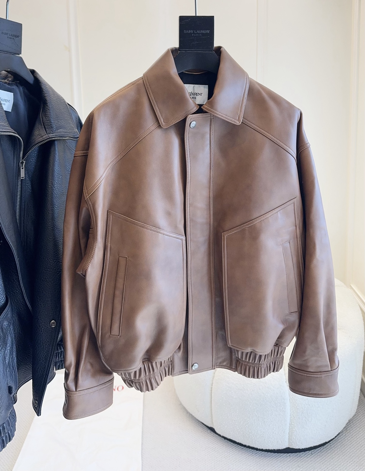 생로랑 가죽자켓