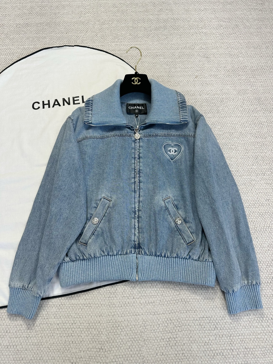 샤넬 데님자켓