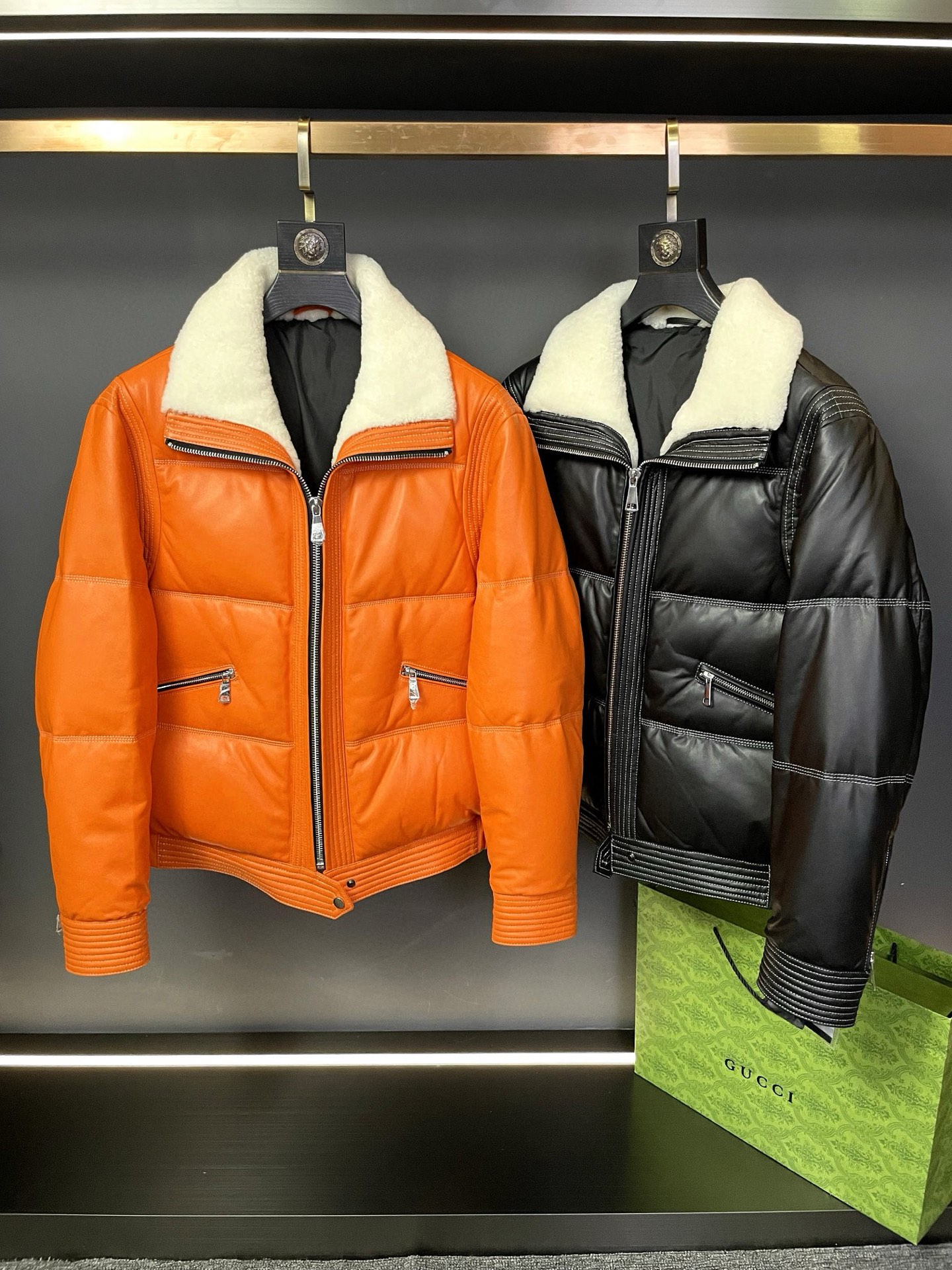 에르메스 가죽패딩