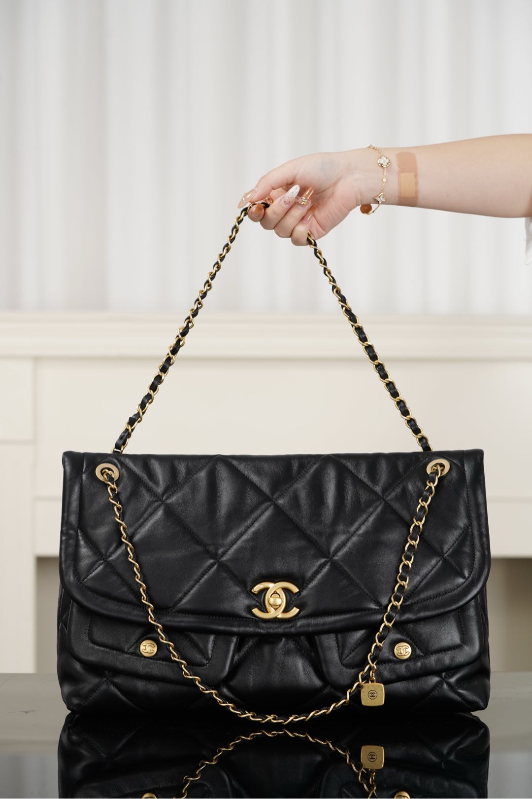 샤넬 메탈맥시플랩백(팬더샵)