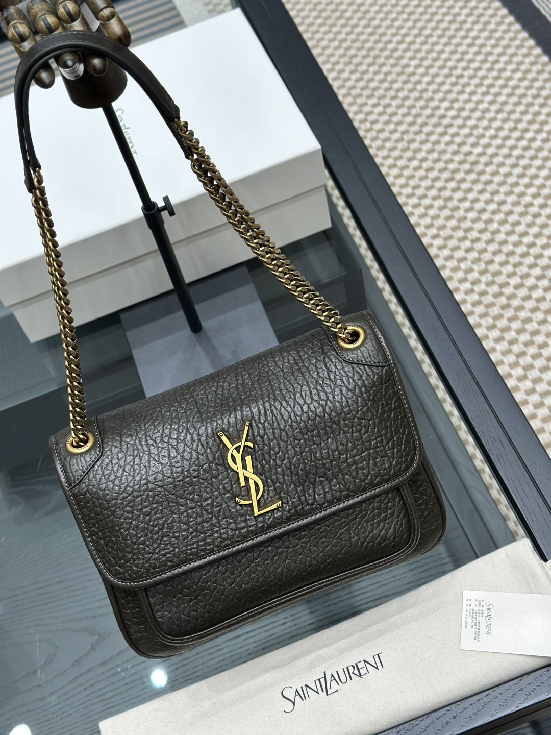 생로랑 니키미디엄숄더백