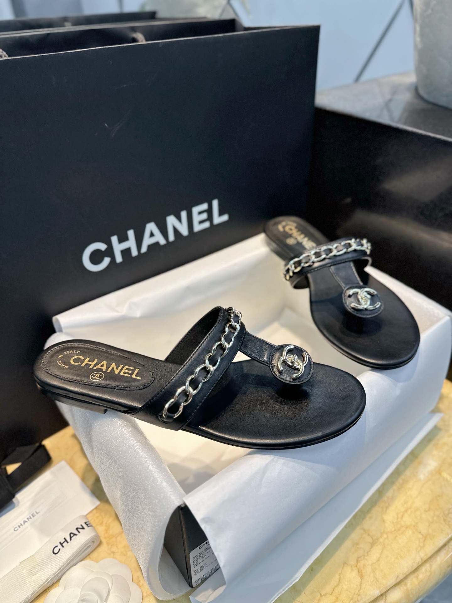 샤넬 조리슬리퍼