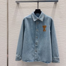 아미 데님셔츠